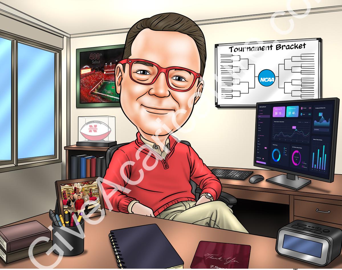 caricature for Kim B.